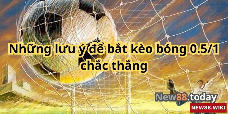 Vài lưu ý giúp bắt kèo bóng 0.5/1 chắc thắng