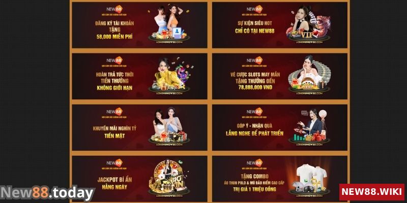 Ưu đãi New88 dành cho thành viên mới Ưu đãi New88 dành cho thành viên mới