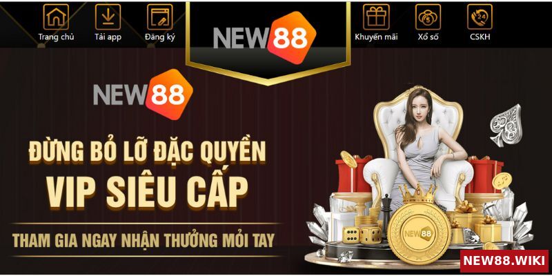 Giới thiệu nhà cái thưởng tiền chơi thử uy tín New88