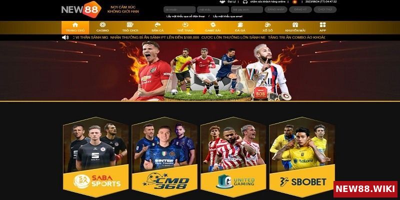 Cá độ bóng đá NEW88 hội tụ nhiều giải đấu danh tiếng