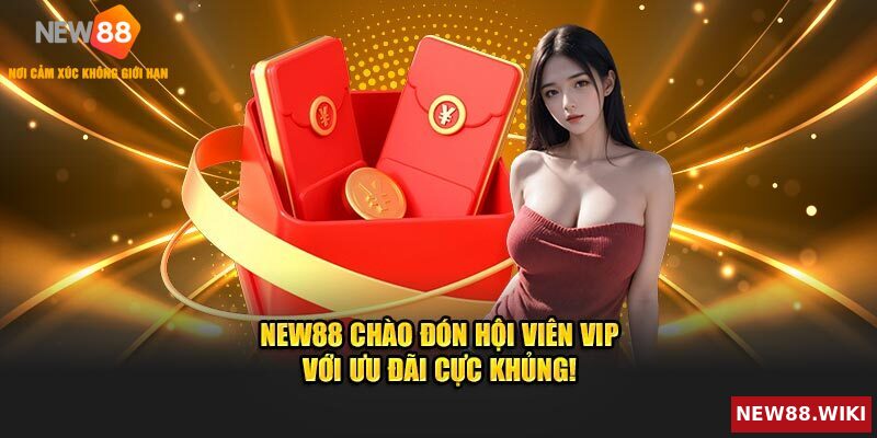NEW88 đón chào hội viên VIP bằng loạt ưu đãi cực lớn